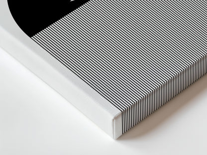 Allah Islamic Minimal Wall Art – Black & White Geometric Design | 4K Ultra Wrap Frame Wall Art in Pakistan | IBRELIA™