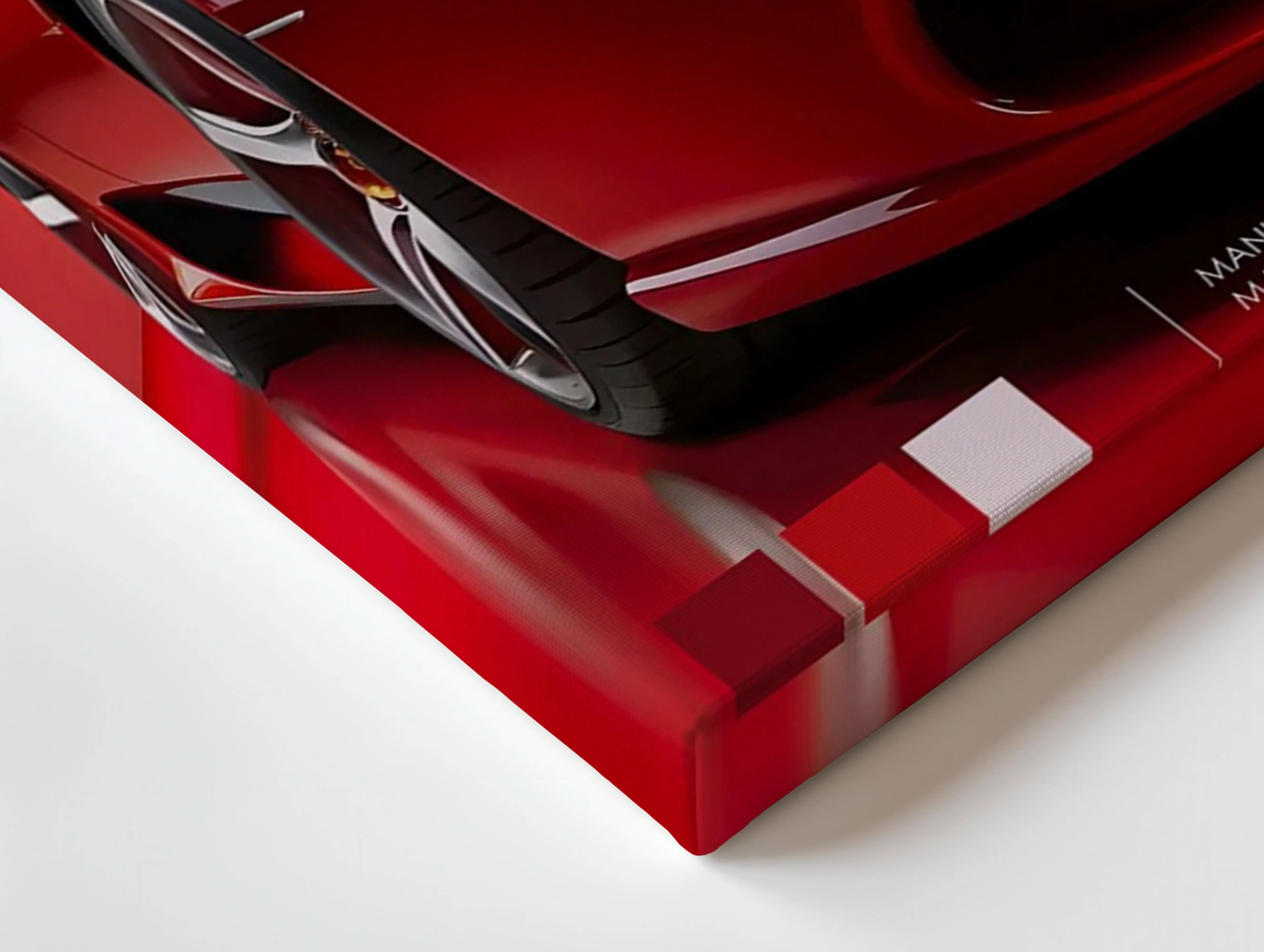 Ferrari Red Power Art – Luxury Supercar Front Detail Wall Art | 4K Ultra Wrap Frame Wall Art in Pakistan | IBRELIA™ IBRELIA