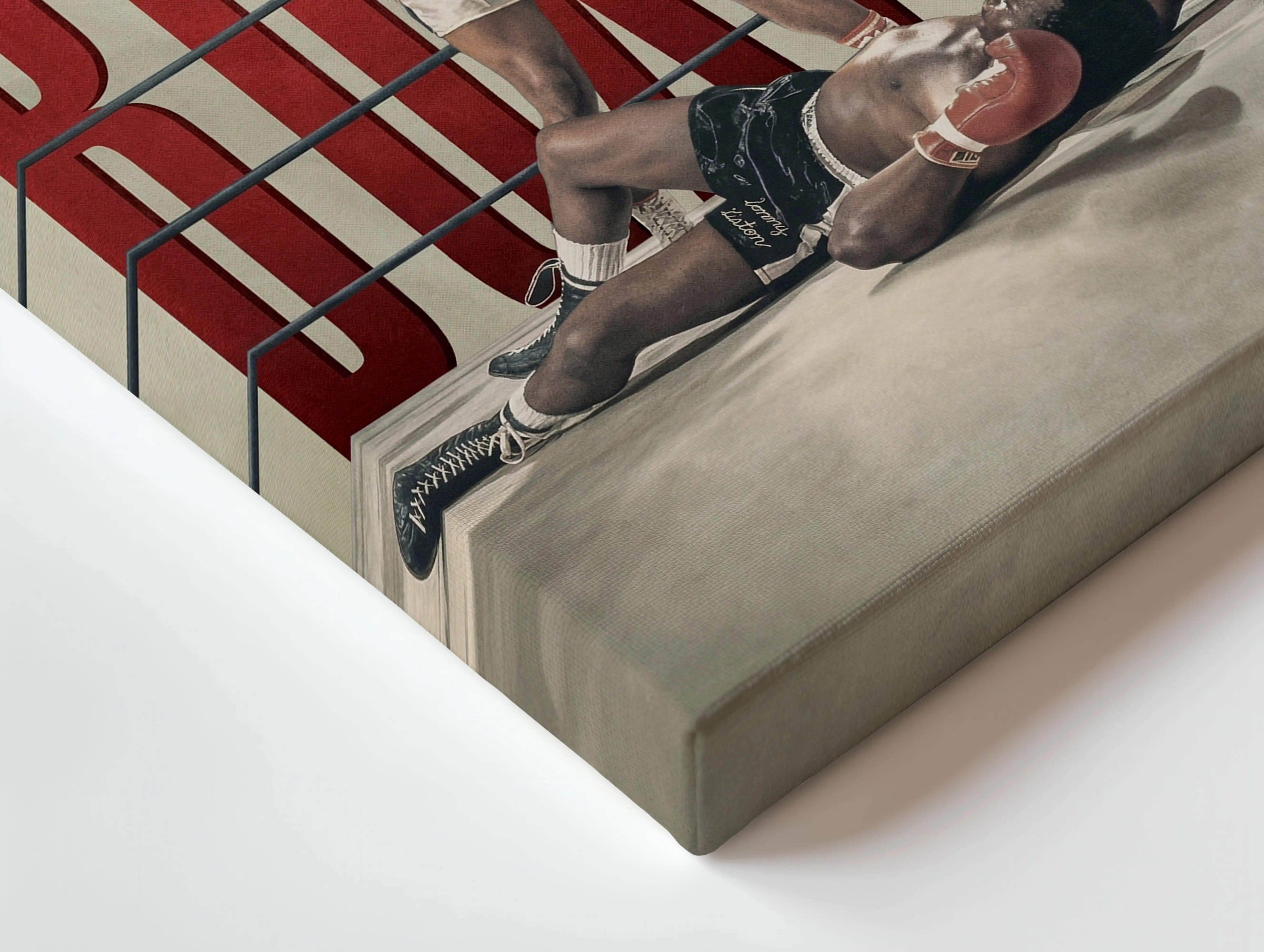 Muhammad Ali Knockout Wall Art – Vintage Boxing Canvas Frame | Legendary Fight Poster Pakistan | IBRELIA™ IBRELIA