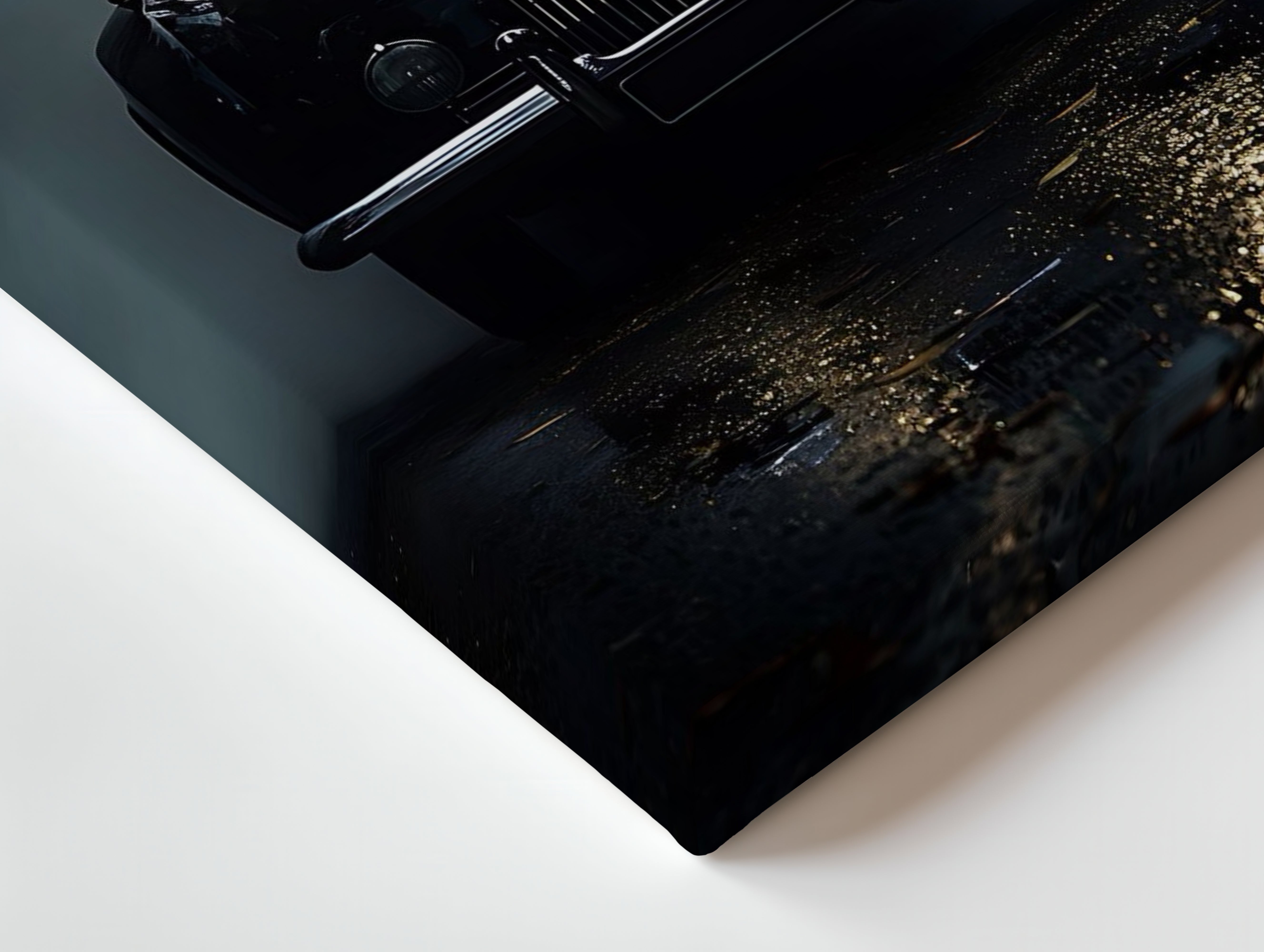 Vintage Noir Elegance – Classic Luxury Car Cinematic Art | 4K Ultra Wrap Frame Wall Art in Pakistan | IBRELIA™