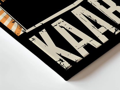 The Sacred Site of Islam – Kaaba Vintage Poster Art | 4K Ultra Wrap Frame Wall Art in Pakistan | IBRELIA™ IBRELIA