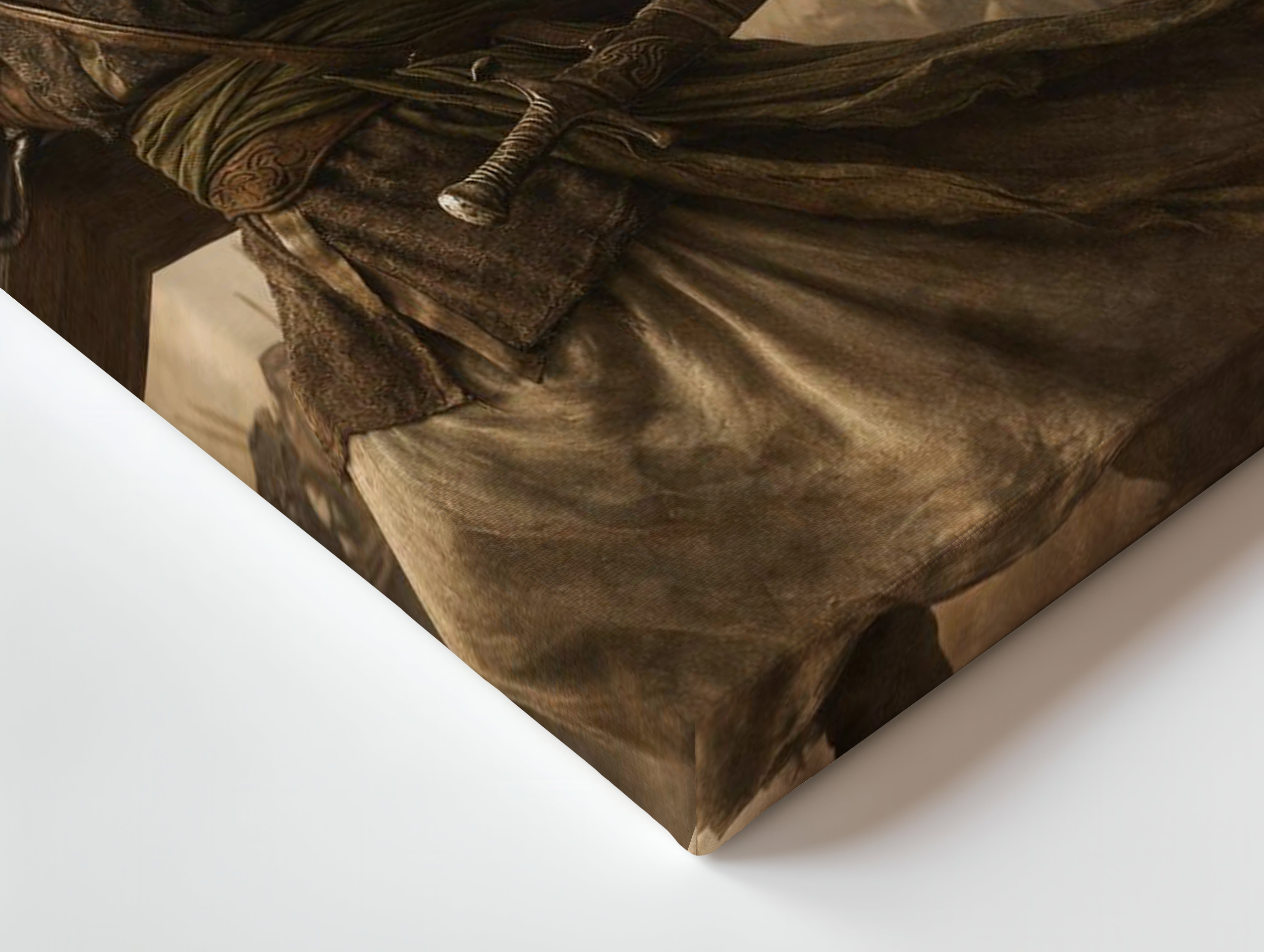 Warrior of Faith Strength Art – Islamic Historical Battle Scene | 4K Ultra Wrap Frame Wall Art in Pakistan | IBRELIA™