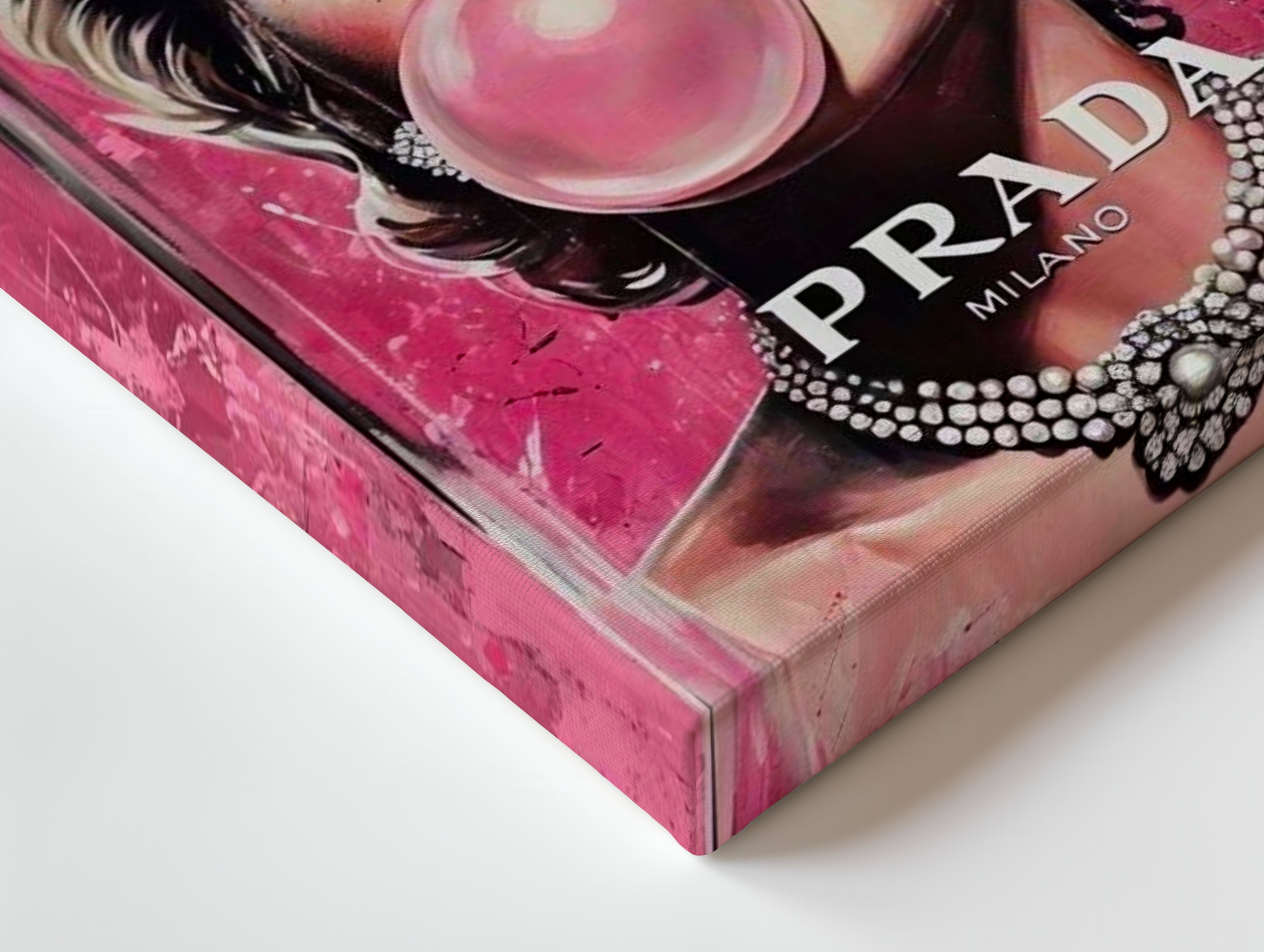 Bubble Glam Icon Art – 4K Ultra Wrap Frame Wall Art in Pakistan | IBRELIA™