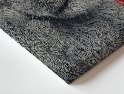 Cool Lion Pop Art with Red Glasses – 4K Ultra Wrap Frame Wall Art in Pakistan | IBRELIA™