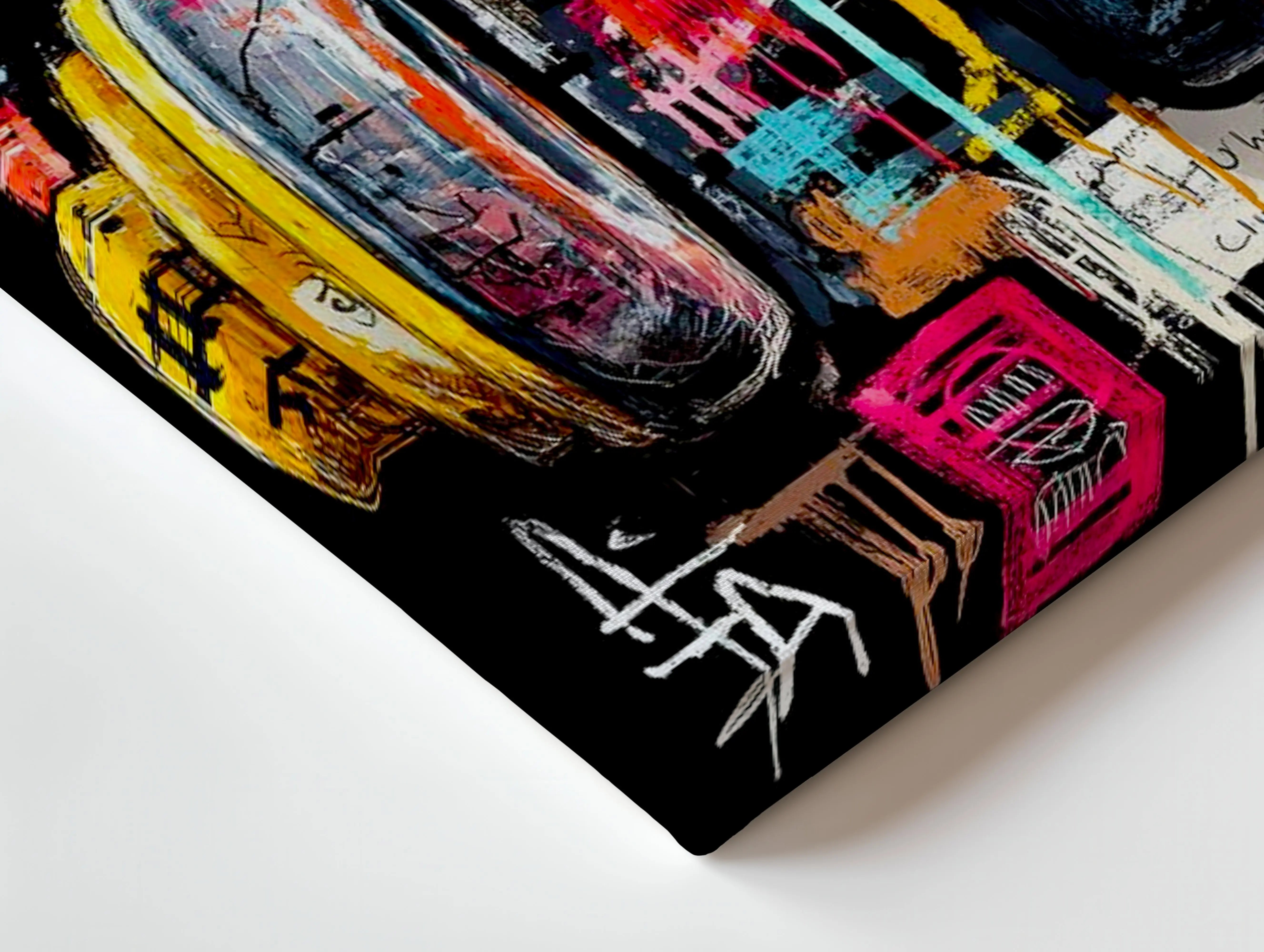 Urban Crown Headphones Wall Art – Graffiti Music Canvas Frame | Street Art Poster Pakistan | IBRELIA™ IBRELIA