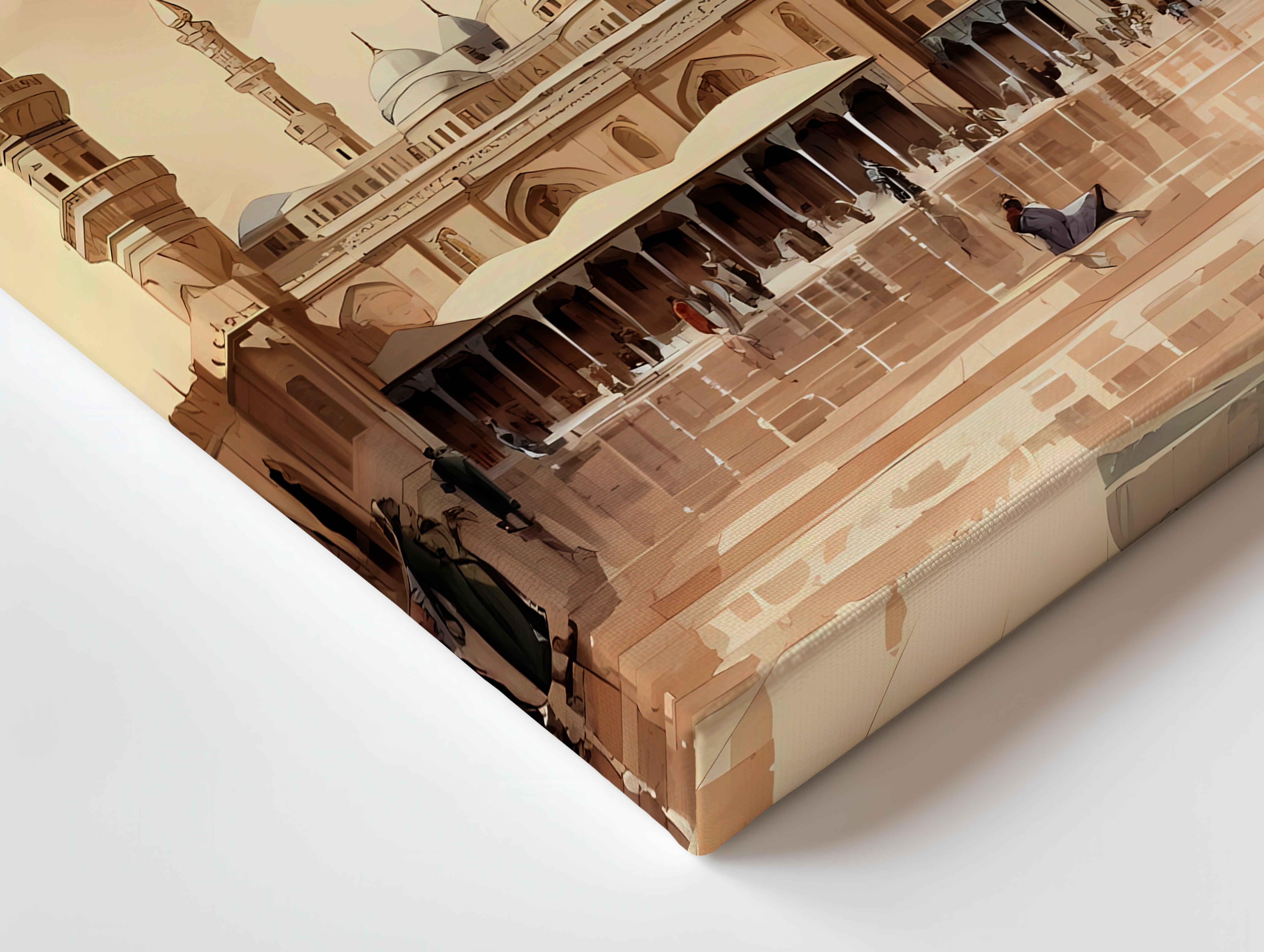 Masjid e Nabawi Courtyard Art – Madinah Serenity | 4K Ultra Wrap Frame Wall Art in Pakistan | IBRELIA™