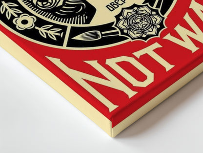 Make Art Not War – Bold Political Pop Art Poster | 4K Ultra Wrap Frame Wall Art in Pakistan | IBRELIA™