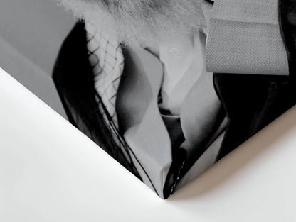 Black & White Leader Portrait Wall Art – Minimal Monochrome Canvas Frame | Powerful Expression Poster Pakistan | IBRELIA™ IBRELIA