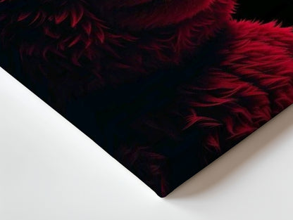 Red Bear Swagger Art – 4K Ultra Wrap Frame Wall Art in Pakistan | IBRELIA™