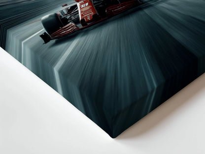 Ferrari F1 Speed Motion Wall Art – High Velocity Racing Canvas Frame Pakistan | Formula Racing Poster | IBRELIA™ IBRELIA