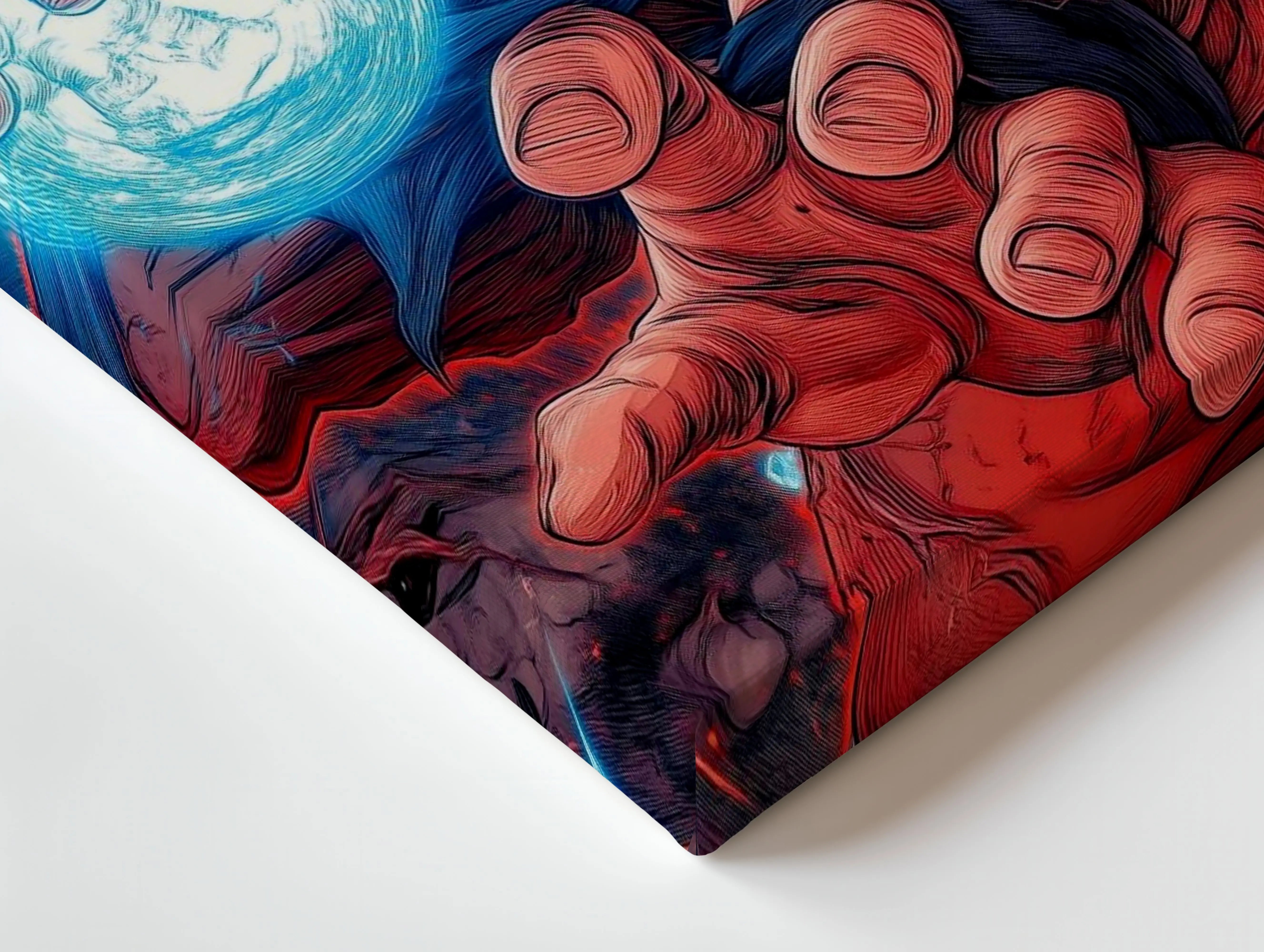 Goku Kamehameha Wall Art – Dragon Ball Anime Canvas Frame | Goku Power Poster Pakistan | IBRELIA™ IBRELIA