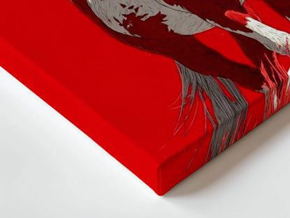 Red Horse Wall Art – Bold Running Horse Canvas Frame | Minimal Animal Poster Pakistan | IBRELIA™ IBRELIA