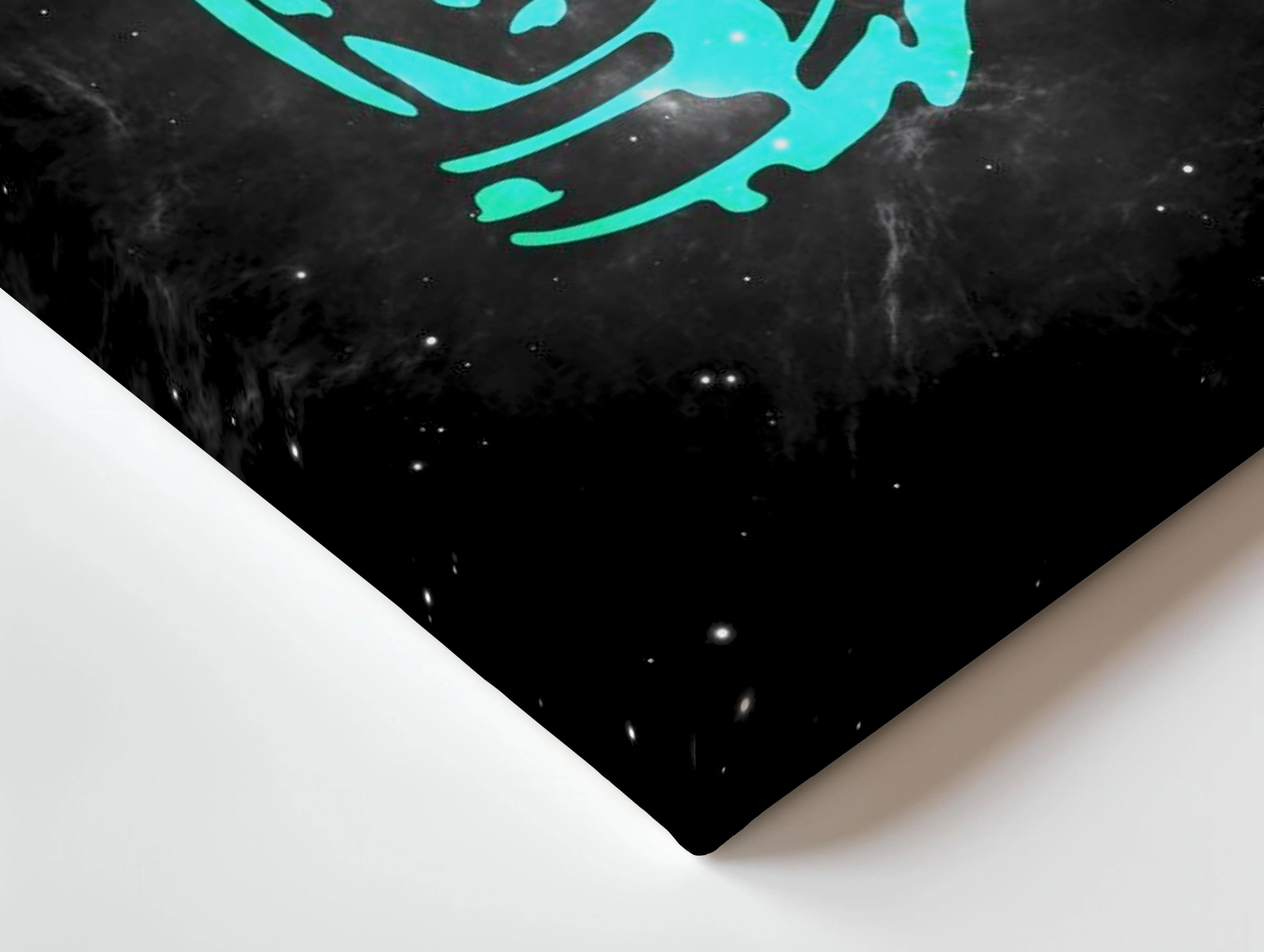 Neon Astronaut Minimal Wall Art – Space Aesthetic Canvas Frame | Galaxy Street Style Poster Pakistan | IBRELIA™ IBRELIA