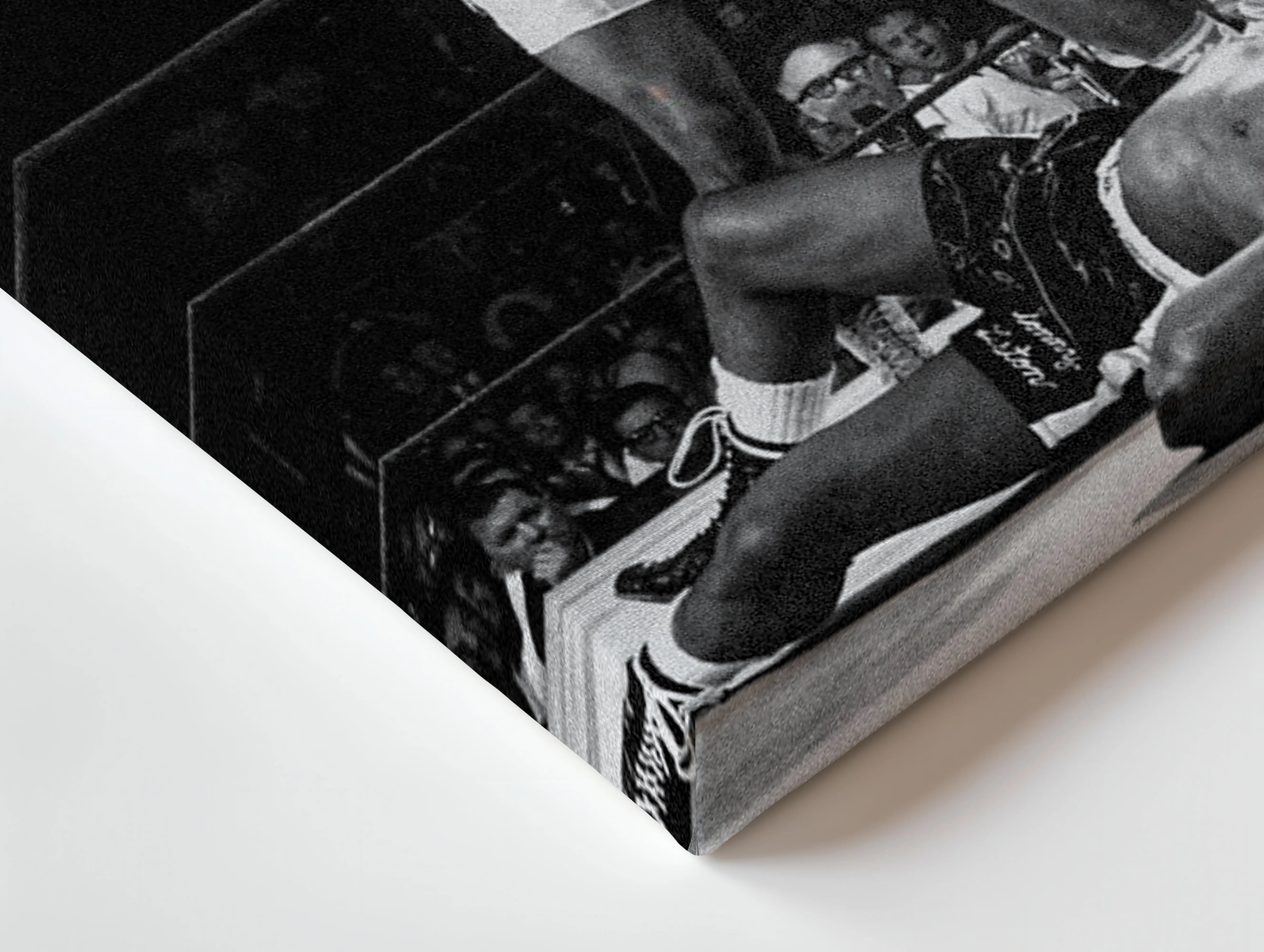 Muhammad Ali Knockout Legacy Wall Art – Iconic Boxing Canvas Frame Pakistan | Vintage Champion Poster | IBRELIA™ IBRELIA