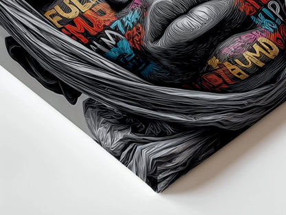 Street King Crown Graffiti Wall Art – Urban Portrait Canvas Frame | Bold Street Culture Decor Pakistan | IBRELIA™ IBRELIA