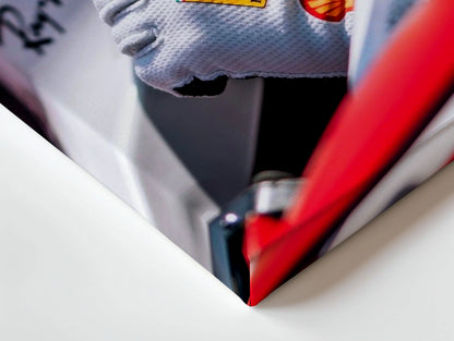 Ferrari F1 Driver Helmet Wall Art – Racing Motorsport Canvas Frame | Formula 1 Speed Poster Pakistan | IBRELIA™ IBRELIA