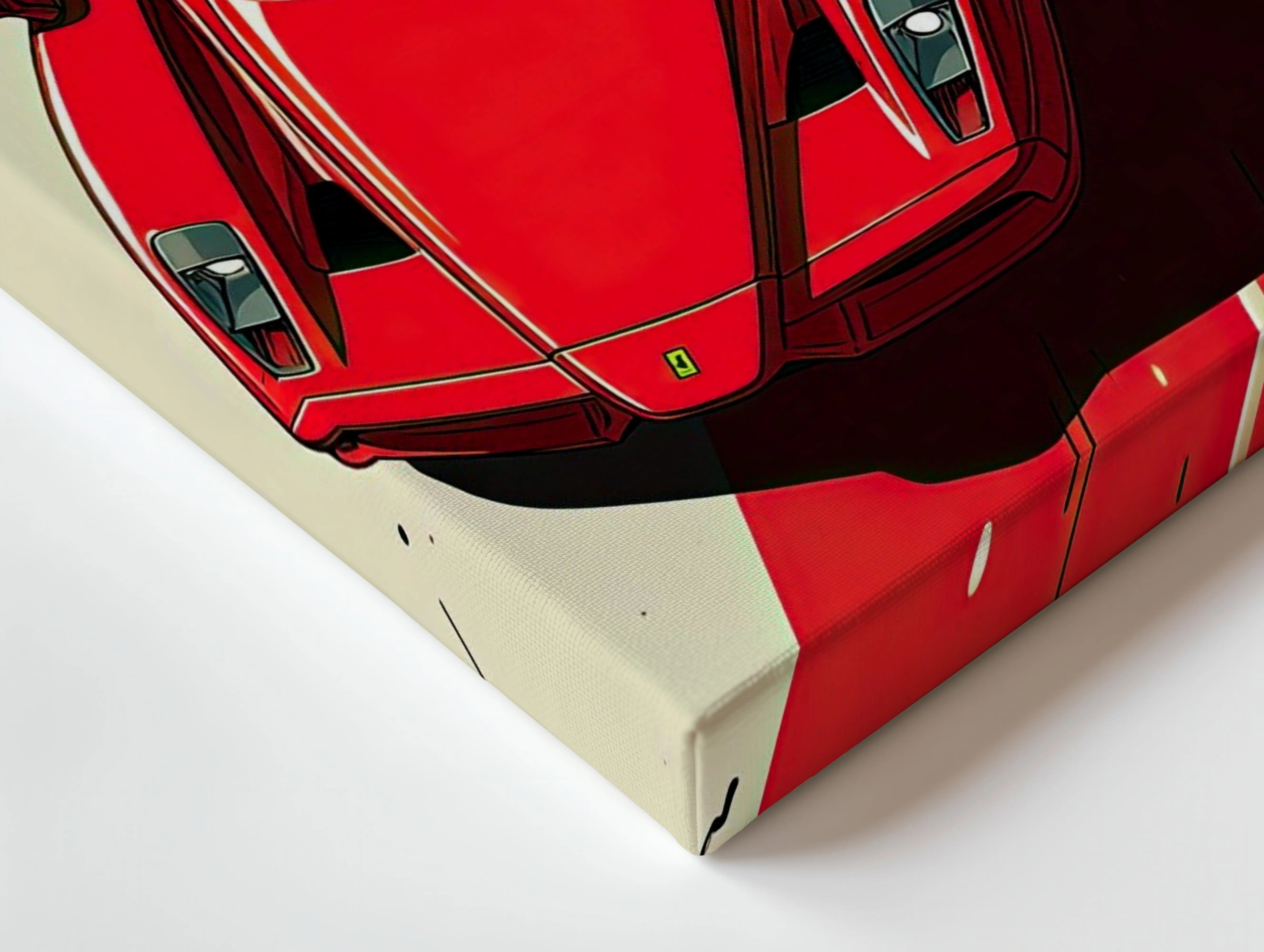 Ferrari Enzo Top View Wall Art – Supercar Racing Canvas Frame Pakistan | Exotic Car Poster | IBRELIA™ IBRELIA