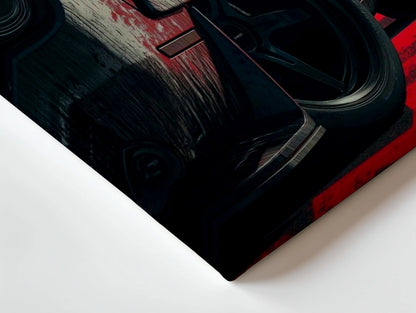 Dodge Challenger Hellcat Widebody Wall Art – Muscle Car Street Poster Canvas Frame | Aggressive Car Art Pakistan | IBRELIA™ IBRELIA