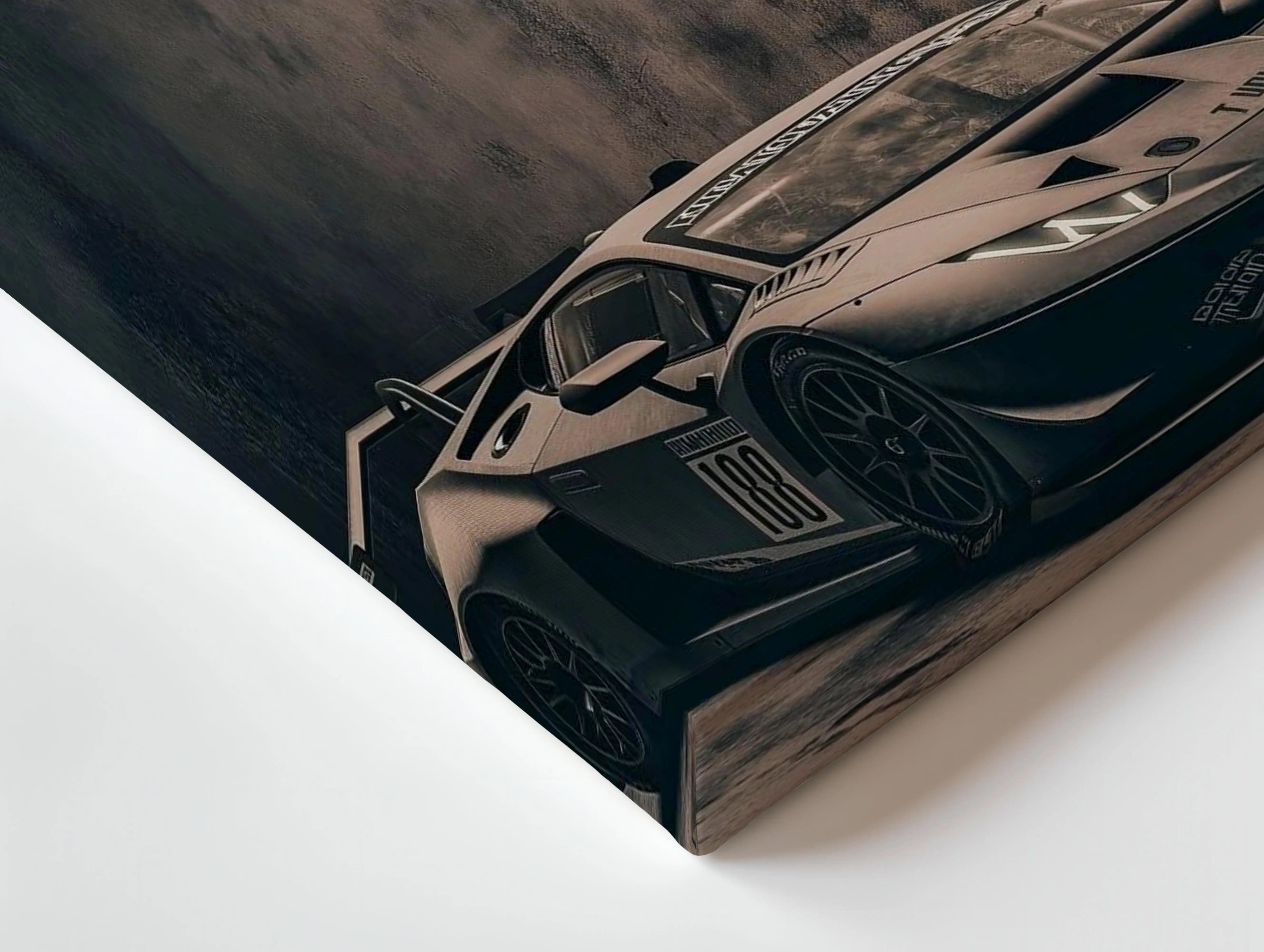 Lamborghini Huracán 88 Racing Wall Art – Dark Supercar Canvas Frame | Luxury Car Poster Pakistan | IBRELIA™ IBRELIA