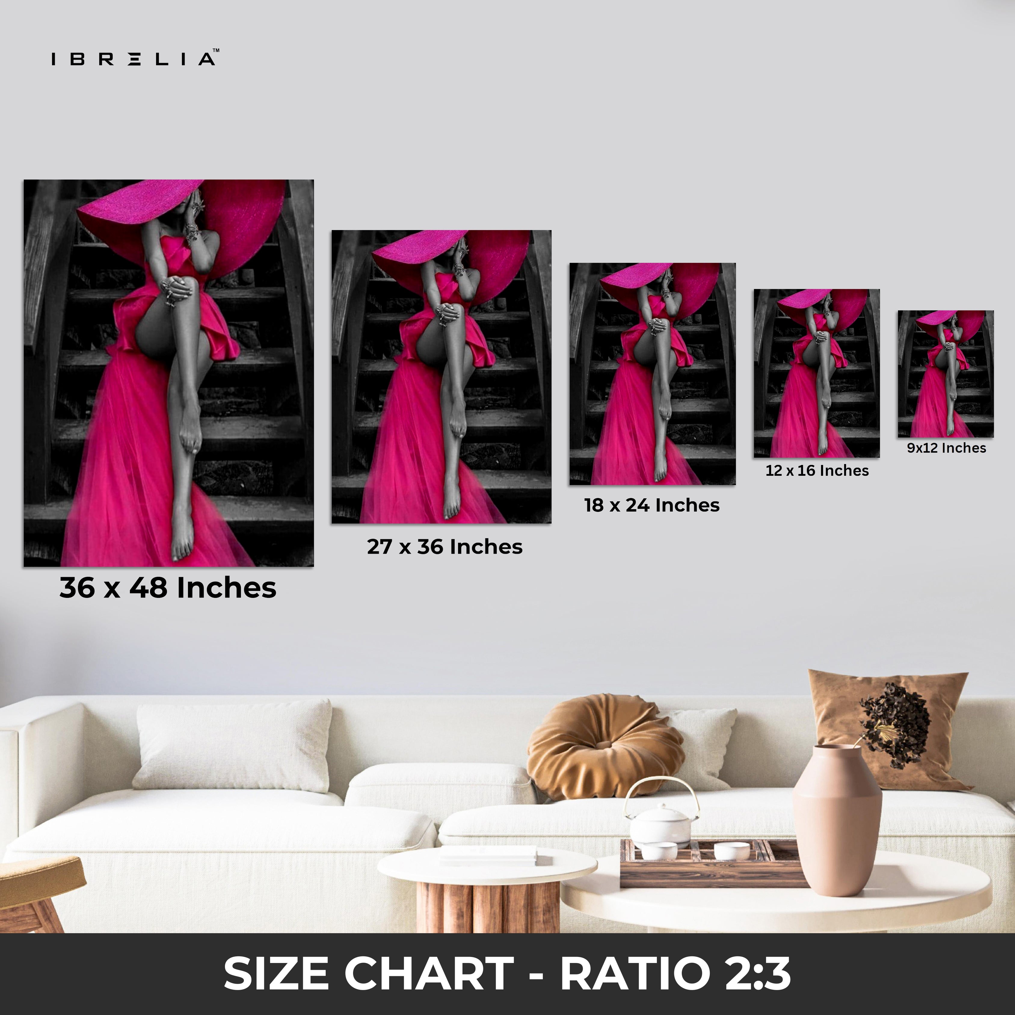 Fuchsia Elegance Couture Art – 4K Ultra Wrap Frame Wall Art in Pakistan | IBRELIA™