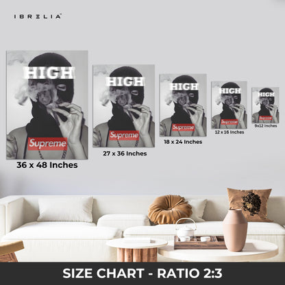 High Street Rebel Mask Art – 4K Ultra Wrap Frame Wall Art in Pakistan | IBRELIA™