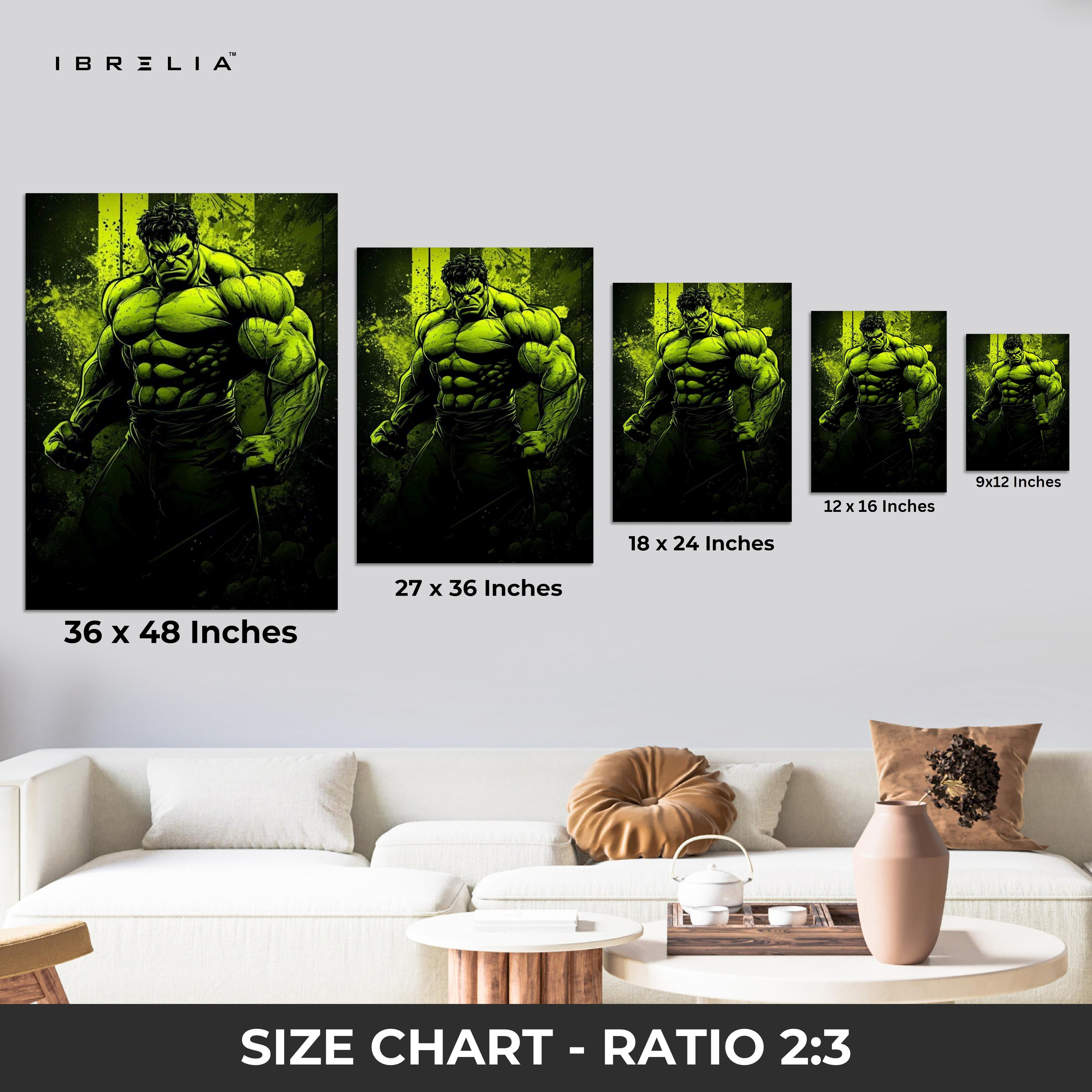 Hulk Rage Power Art – 4K Ultra Wrap Frame Wall Art in Pakistan | IBRELIA™