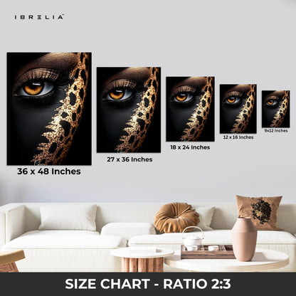 Leopard Gaze Luxury Portrait Art – 4K Ultra Wrap Frame Wall Art in Pakistan | IBRELIA™