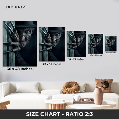 Shadow Claw Watcher – Dark Cinematic Horror Art | 4K Ultra Wrap Frame Wall Art in Pakistan | IBRELIA™