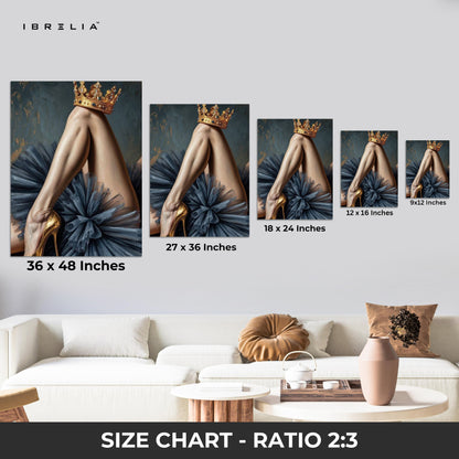 Crowned Elegance Art – 4K Ultra Wrap Frame Wall Art in Pakistan | IBRELIA™