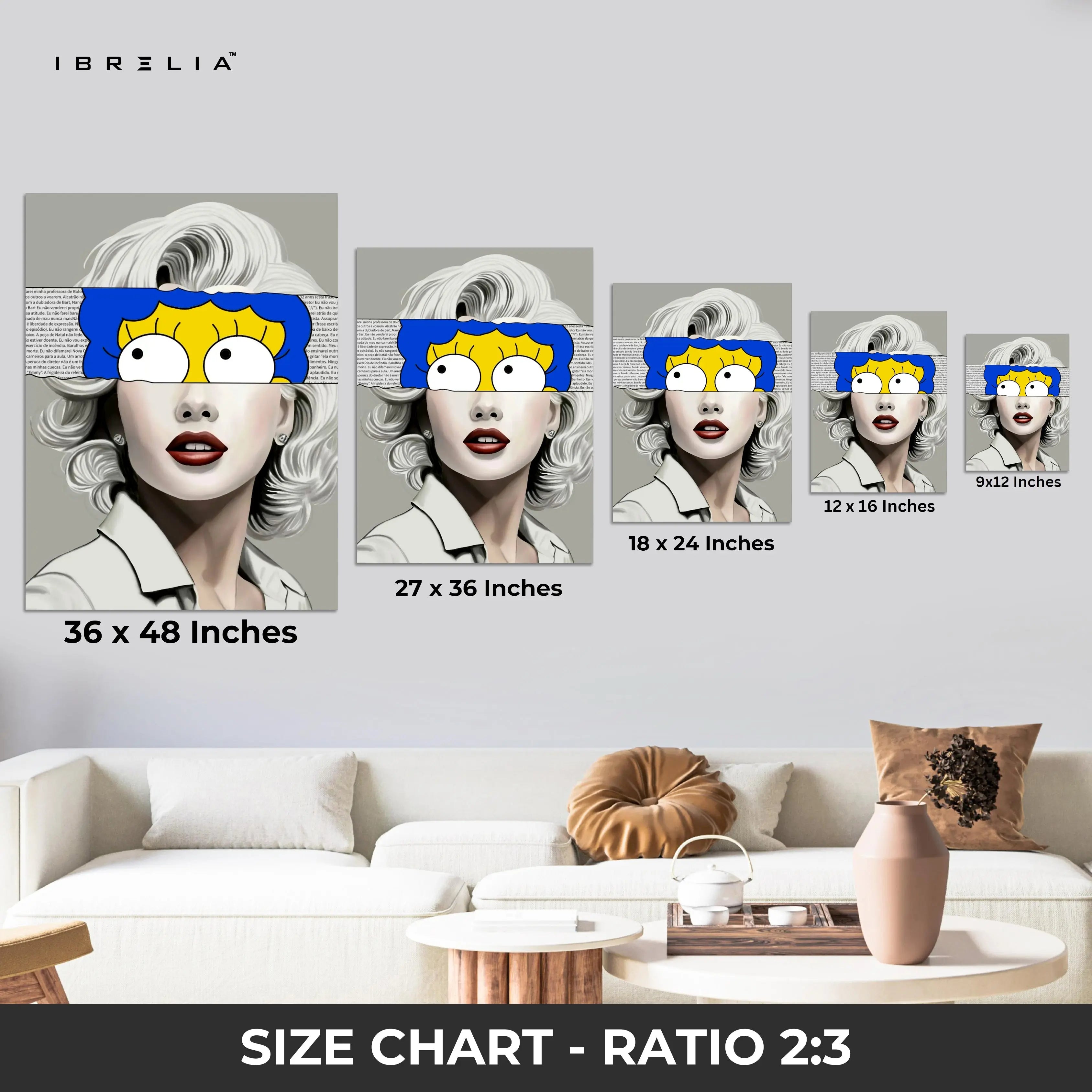 Pop Art Vintage Portrait Fusion – 4K Ultra Wrap Frame Wall Art in Pakistan | IBRELIA™ IBRELIA
