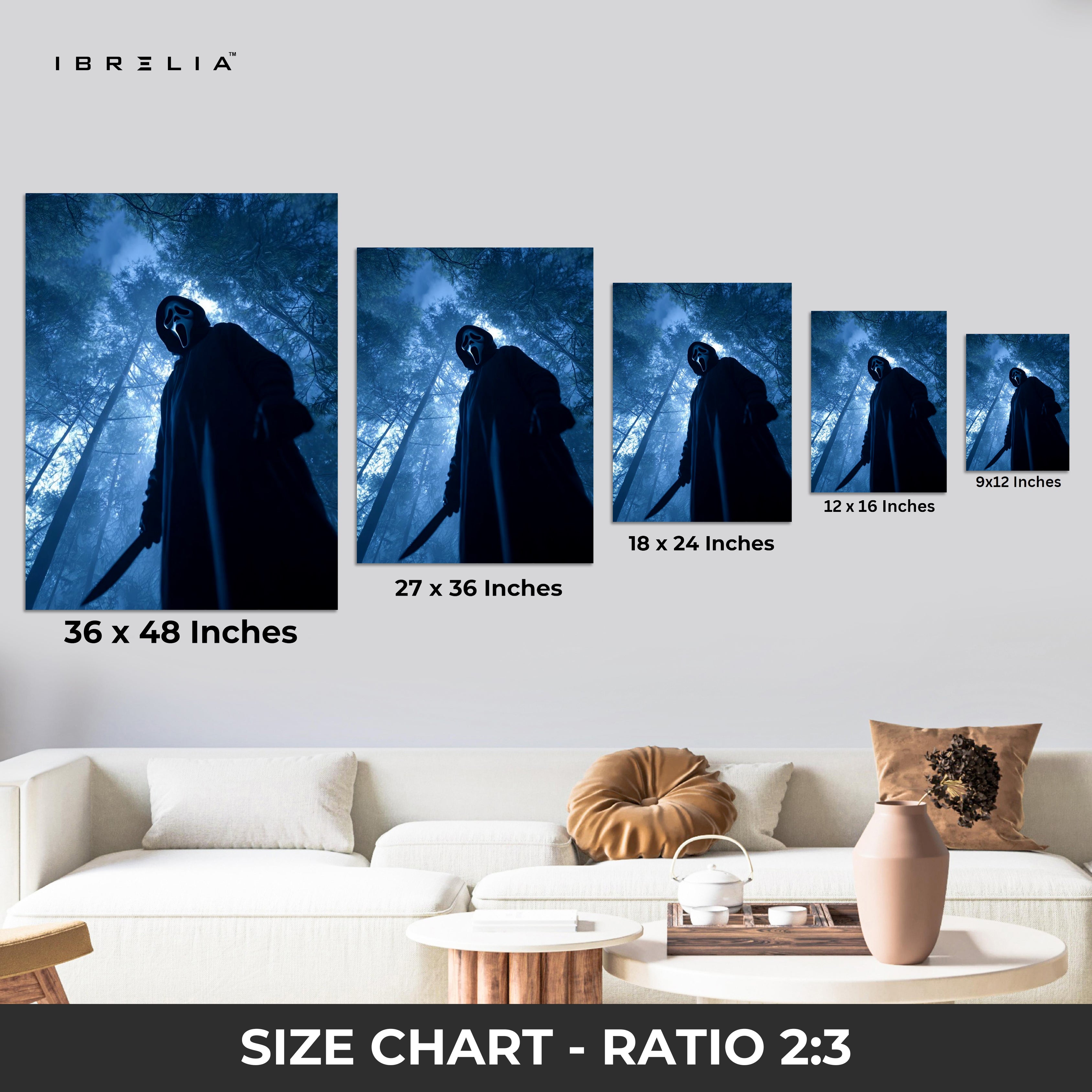 Midnight Forest Apparition – Dark Atmospheric Horror Art | 4K Ultra Wrap Frame Wall Art in Pakistan | IBRELIA™