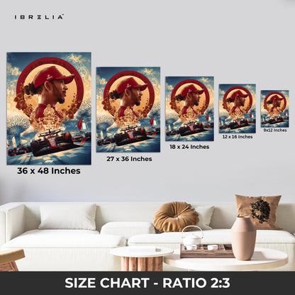 Lewis Hamilton Singapore Tribute – Formula 1 4K Ultra Wrap Frame Wall Art in Pakistan | IBRELIA™