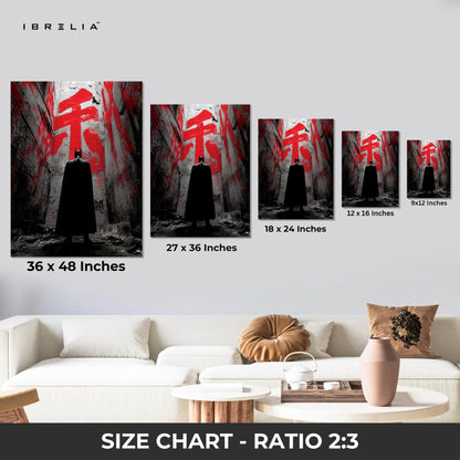 Batman Dark Alley Wall Art – Japanese Street Graffiti Canvas Frame | Gotham Shadow Poster Pakistan | IBRELIA™ IBRELIA