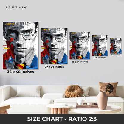 Modern Abstract Portrait Wall Art – Artistic Face Canvas Frame | Contemporary Art Poster Pakistan | IBRELIA™ IBRELIA