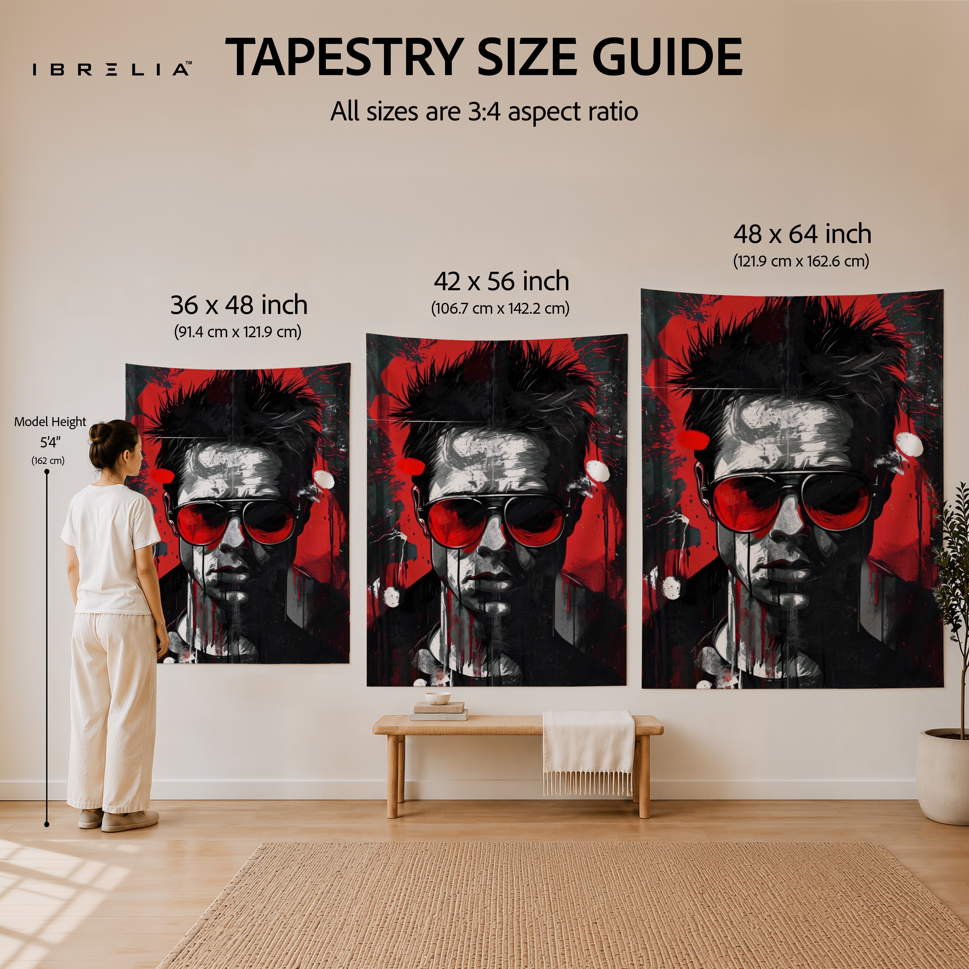 Fight Club Tyler Durden Pop Art Wall Tapestry – Modern Cult Movie Wall Hanging