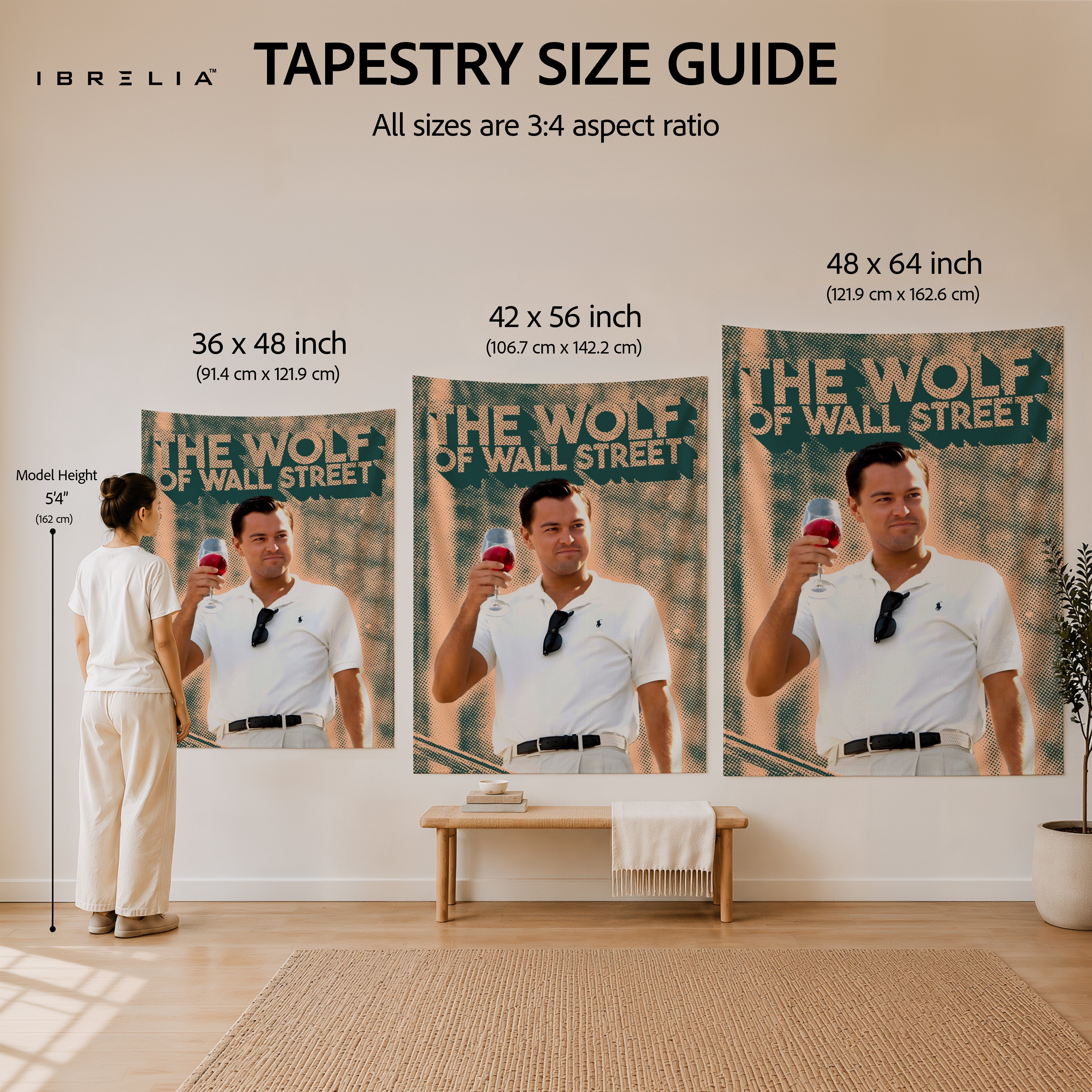 The Wolf of Wall Street Luxury Lifestyle Wall Tapestry – Premium Motivational Wall Hanging for Home, Office & Bedroom