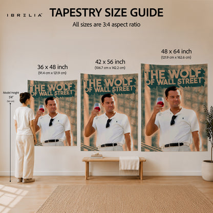 The Wolf of Wall Street Luxury Lifestyle Wall Tapestry – Premium Motivational Wall Hanging for Home, Office & Bedroom