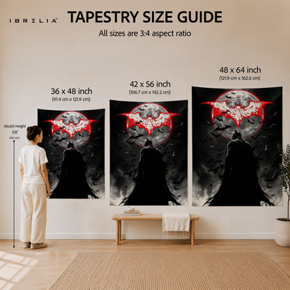 Batman Moonlight Logo Wall Tapestry – Premium Superhero Wall Hanging & Home Decor in Pakistan