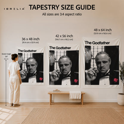 The Godfather Classic Portrait Wall Tapestry – Premium Movie Wall Hanging & Home Decor in Pakistan