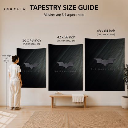 The Dark Knight Batman Logo Wall Tapestry – Premium Movie Wall Hanging & Home Decor in Pakistan