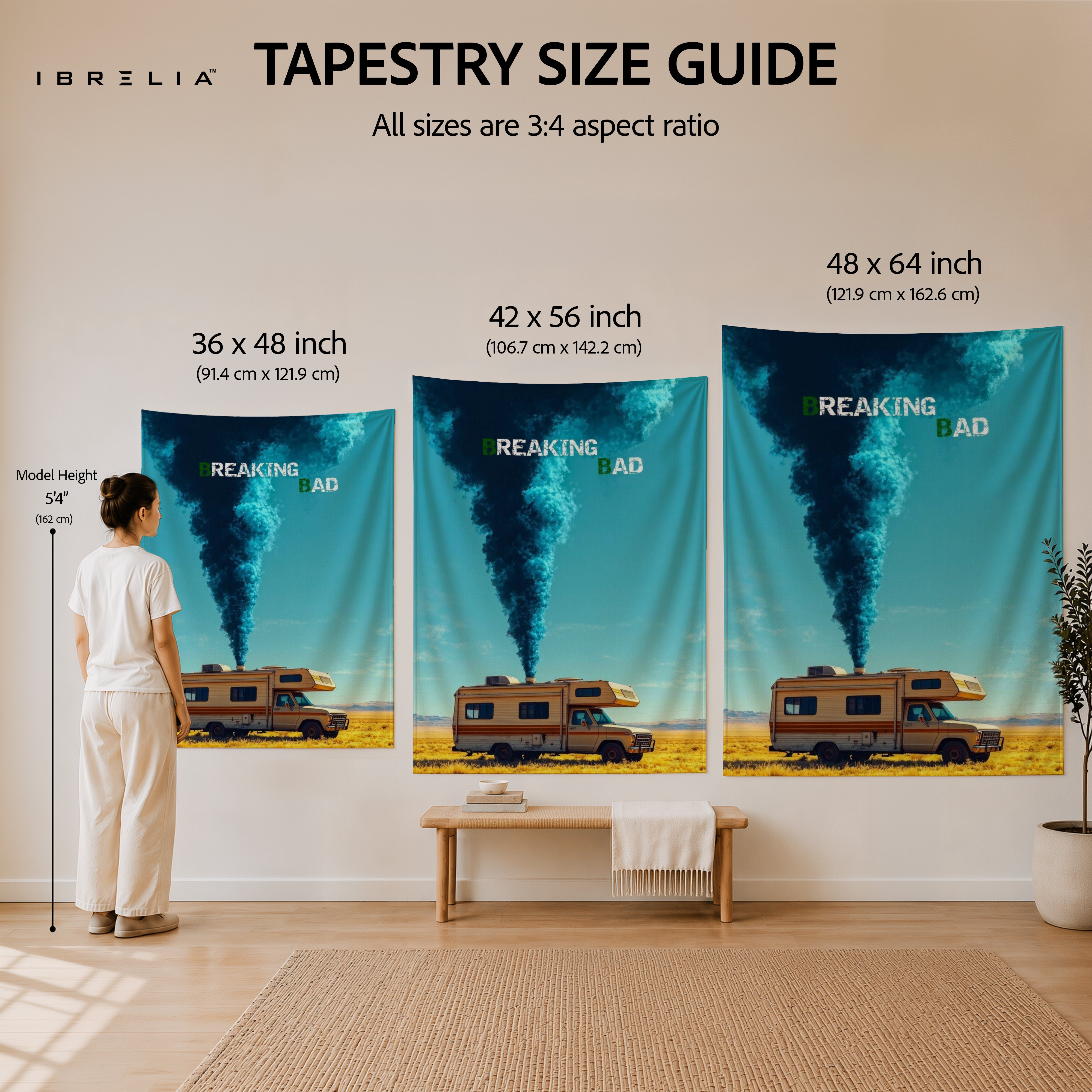Breaking Bad RV Desert Wall Tapestry – Crystal Ship TV Series Room Decor