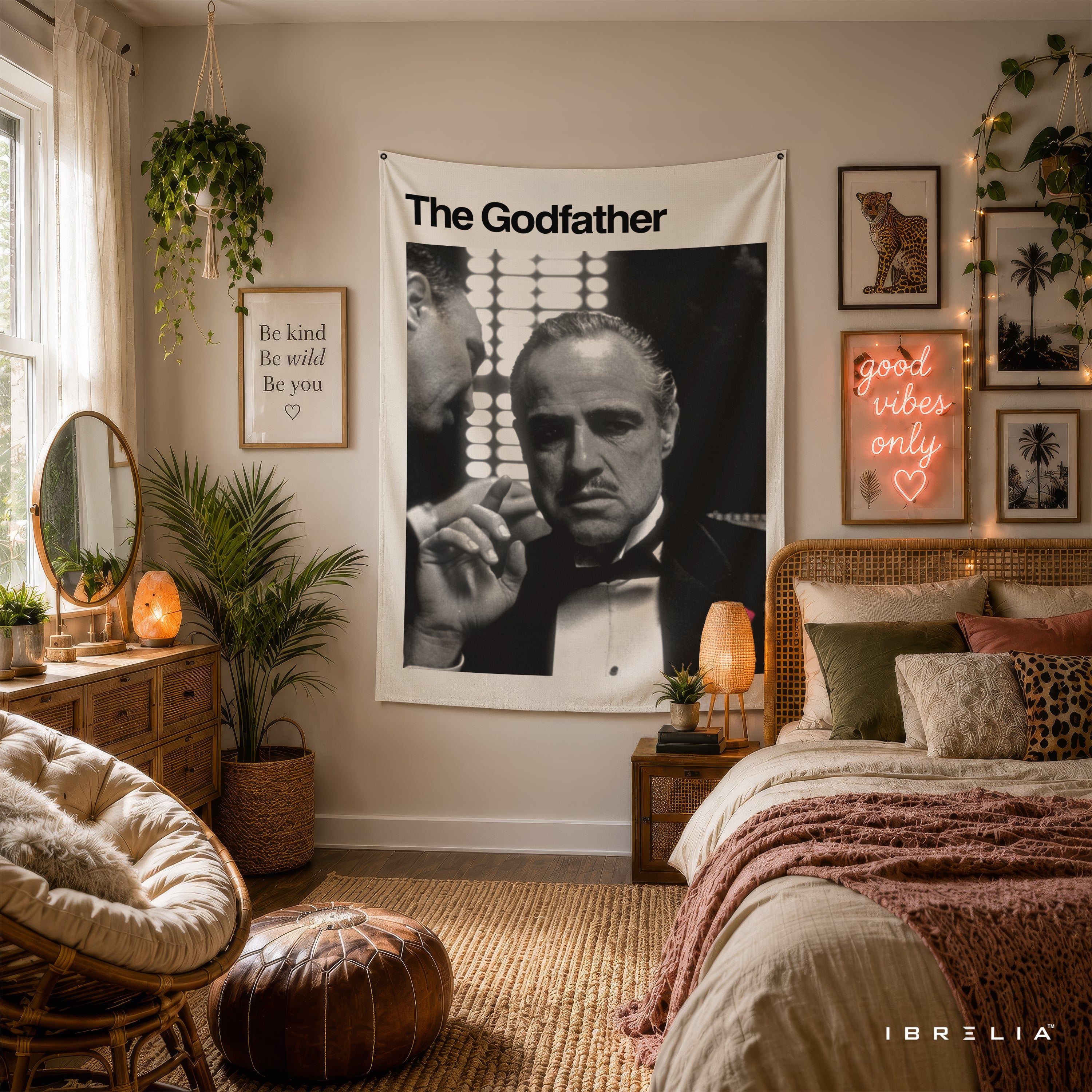 The Godfather Classic Portrait Wall Tapestry – Premium Movie Wall Hanging & Home Decor in Pakistan