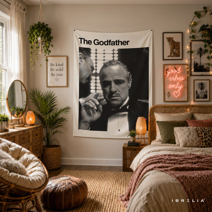 The Godfather Classic Portrait Wall Tapestry – Premium Movie Wall Hanging & Home Decor in Pakistan