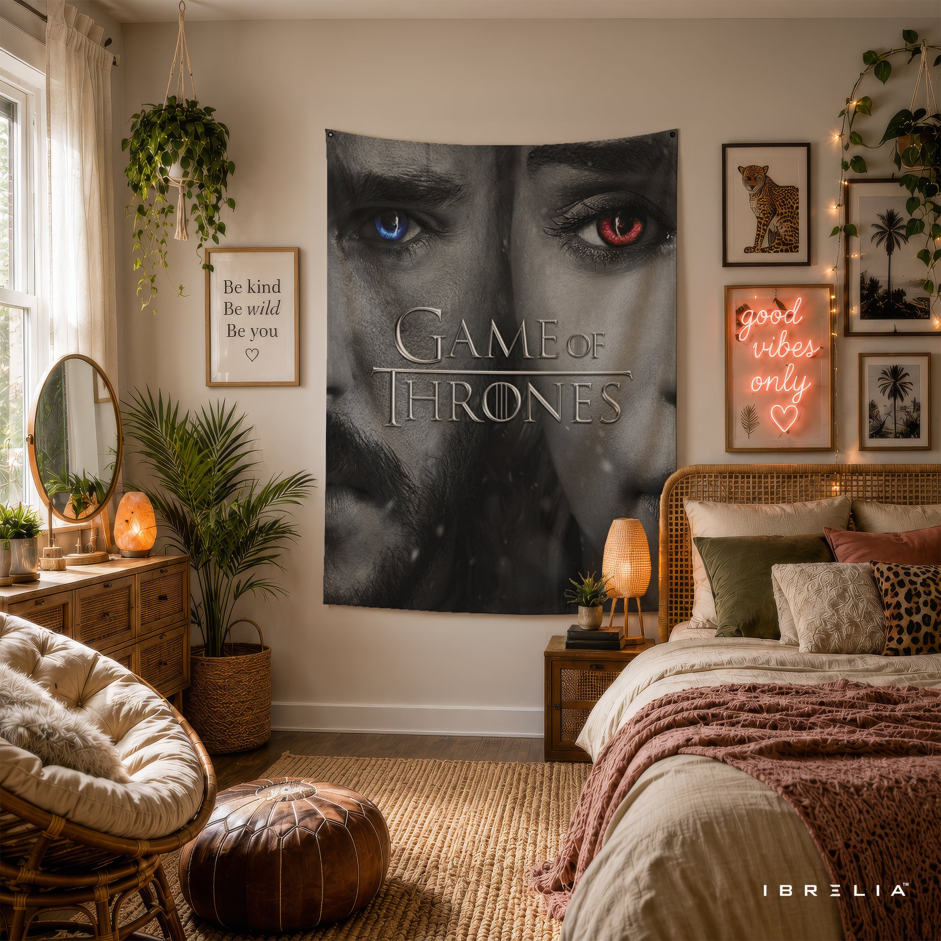 Game of Thrones Wall Tapestry | Premium Heavyweight Jute Fabric Wall Hanging