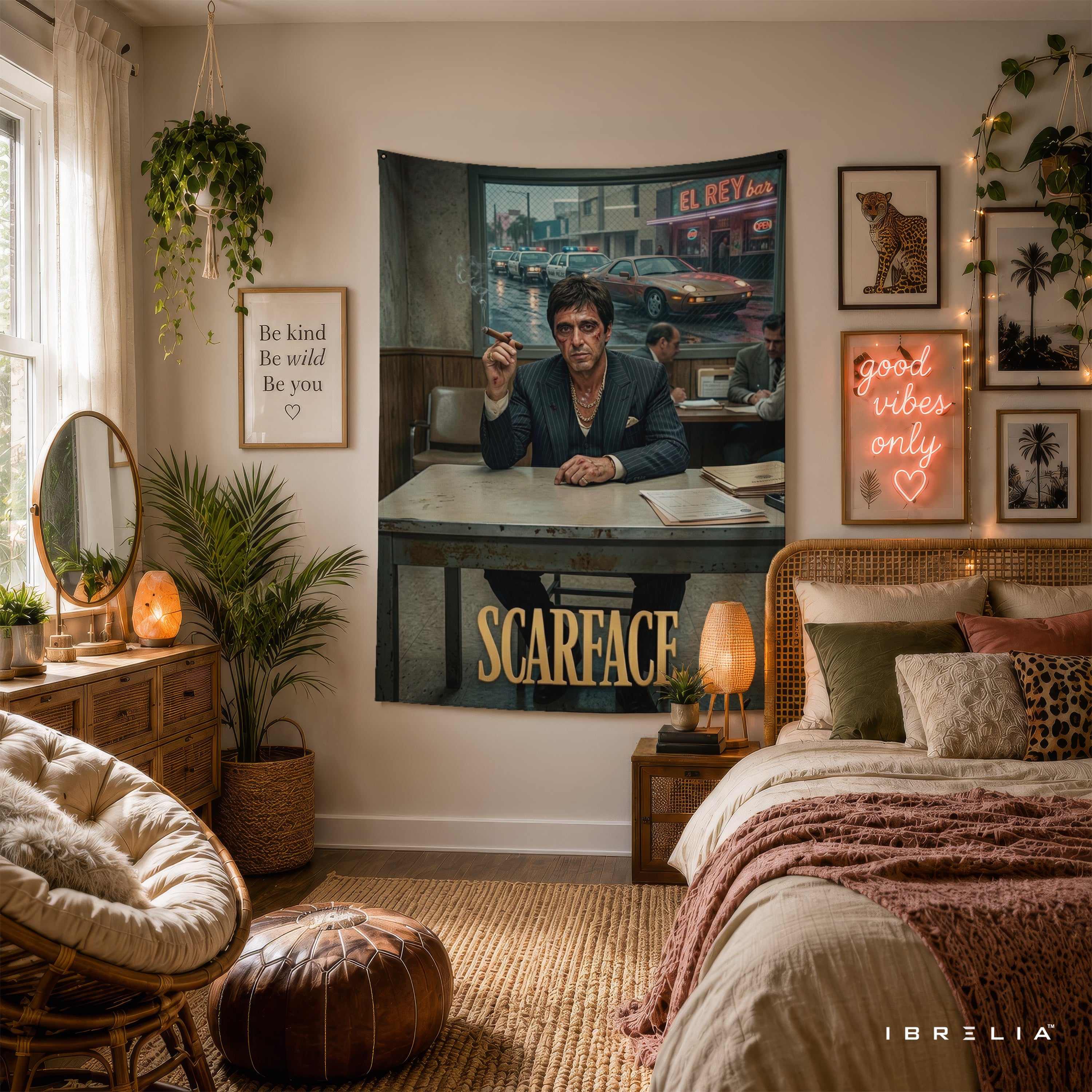 Scarface Tony Montana Wall Tapestry – Premium Movie Wall Hanging & Home Decor in Pakistan