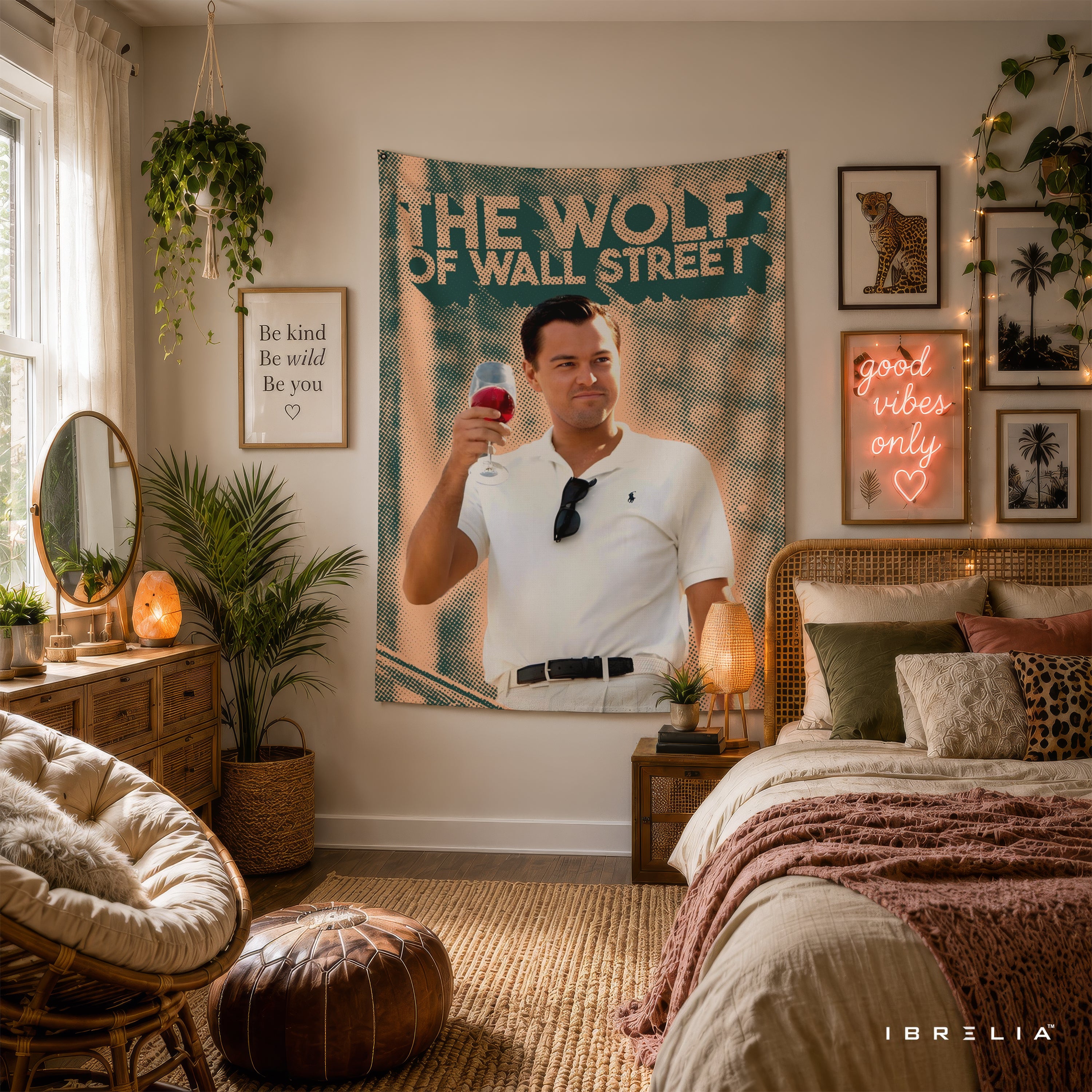 The Wolf of Wall Street Luxury Lifestyle Wall Tapestry – Premium Motivational Wall Hanging for Home, Office & Bedroom