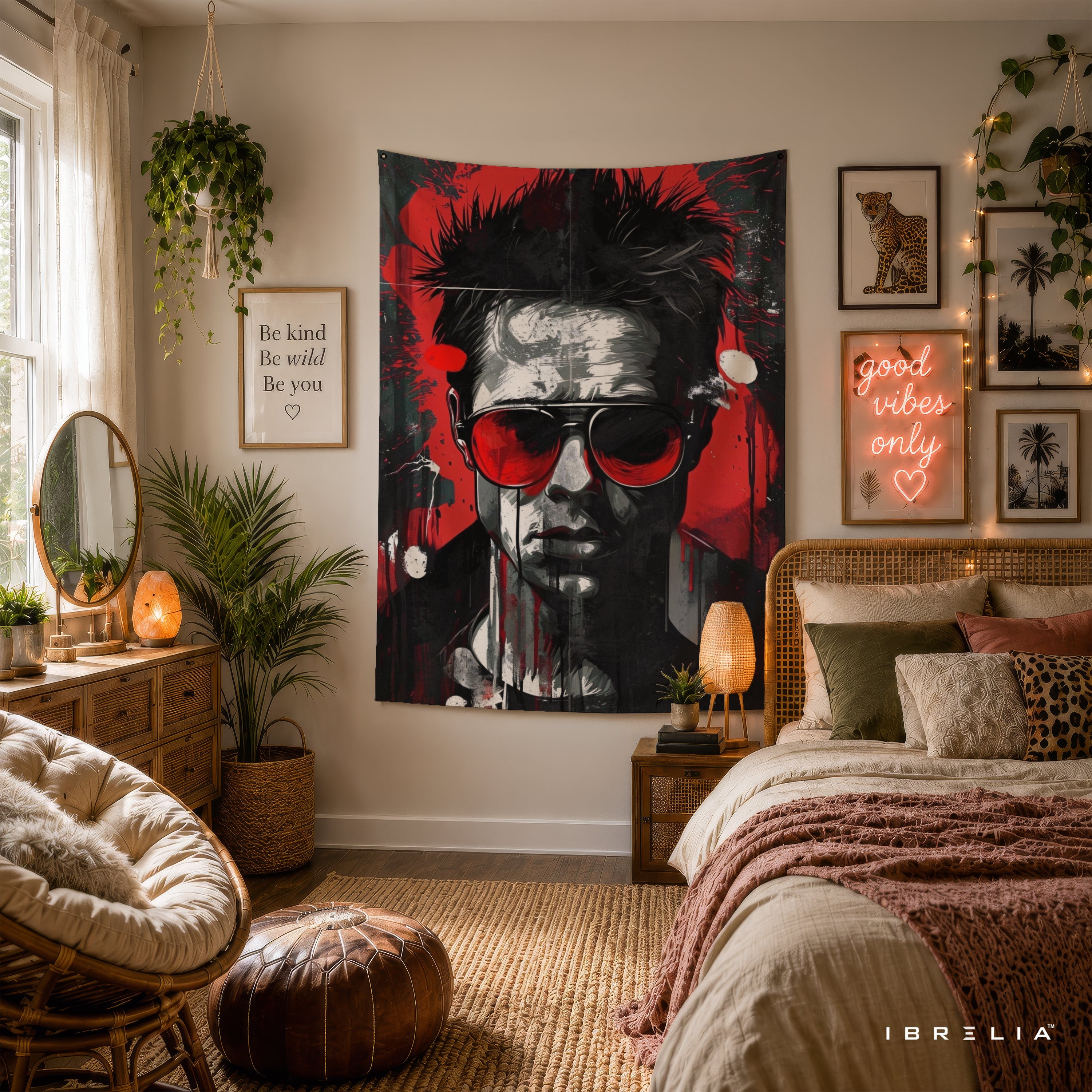 Fight Club Tyler Durden Pop Art Wall Tapestry – Modern Cult Movie Wall Hanging