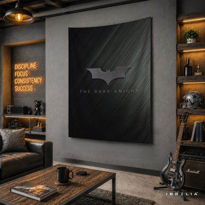The Dark Knight Batman Logo Wall Tapestry – Premium Movie Wall Hanging & Home Decor in Pakistan