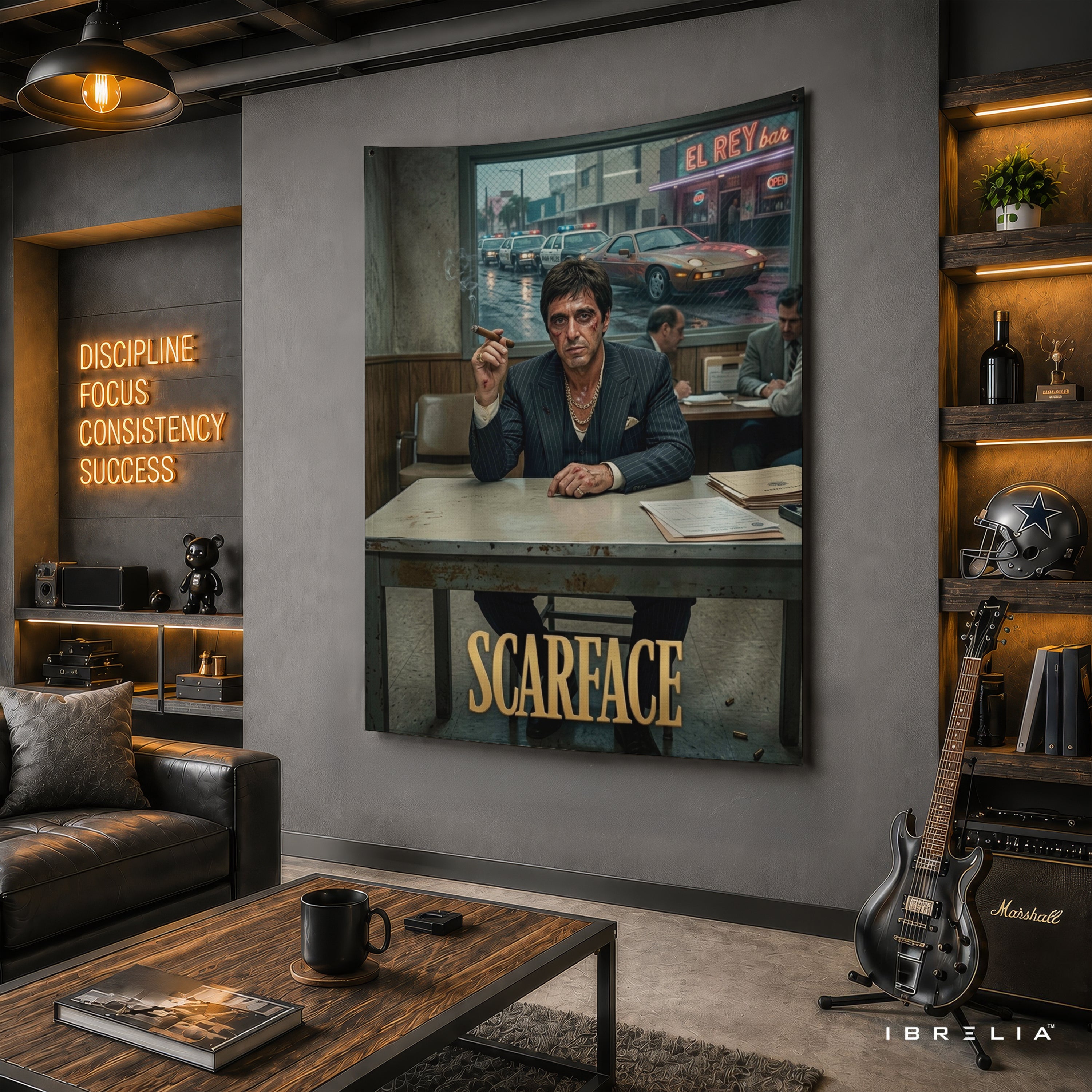 Scarface Tony Montana Wall Tapestry – Premium Movie Wall Hanging & Home Decor in Pakistan