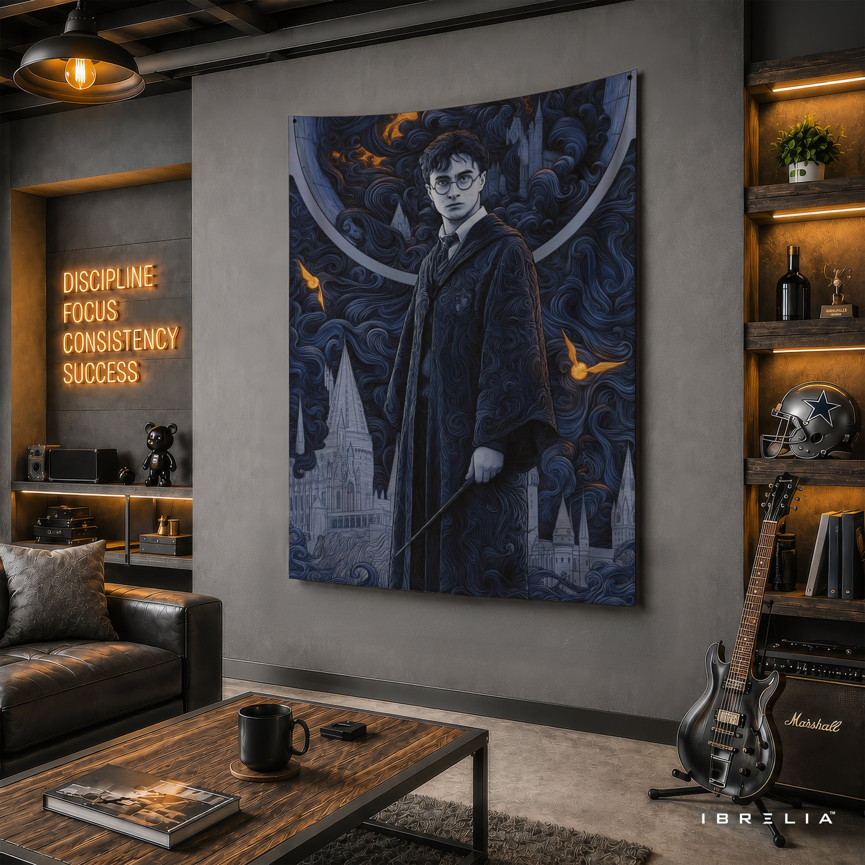Harry Potter Dark Wizard Portrait Wall Tapestry – Premium Fantasy Wall Hanging & Home Decor in Pakistan